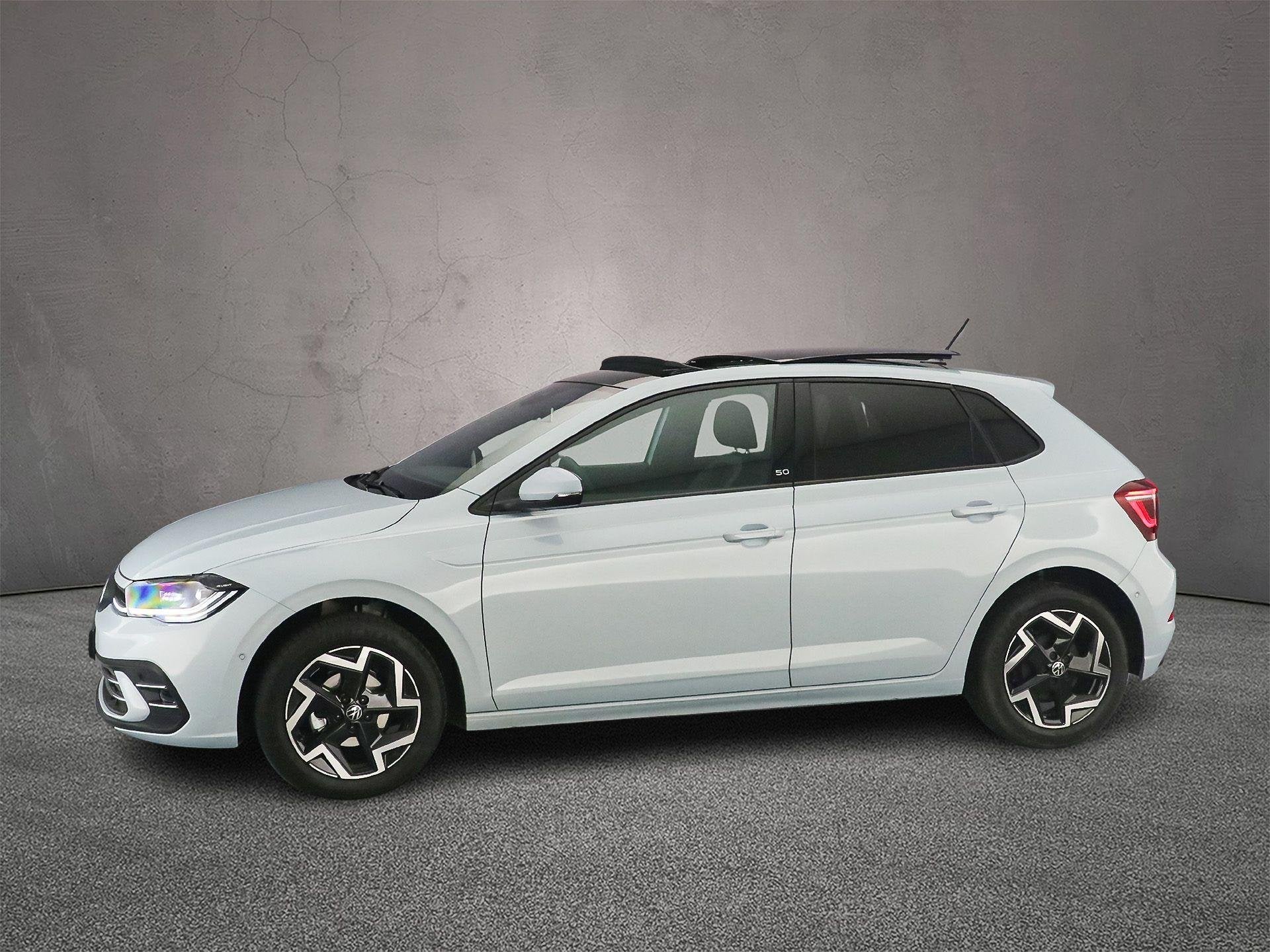 Volkswagen Polo 50 Edition 1.0 TSI 95pk DSG Automaat Panoram, Stof, 95 pk, Blauw, Origineel Nederlands