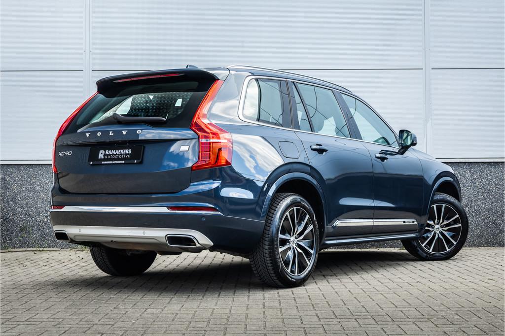 Volvo XC90 2.0 T8 Recharge AWD 7 pers / Trekhaak / Harman Ka, Gebruikt, 4 cilinders, Blauw, 7 stoelen