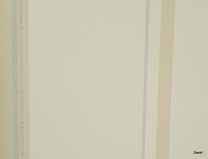 12775 Beige strepen behang met lila lijn van Esta swiet, Ophalen of Verzenden, Beige