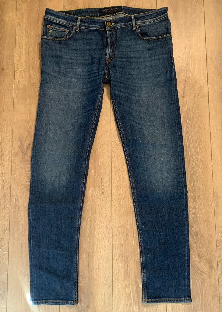 Handpicked spijkerbroek jeans Dk. blauw 38 = XXL / 56, Handpicked, Zo goed als nieuw, W40 - W42 (confectie 56/58), Verzenden