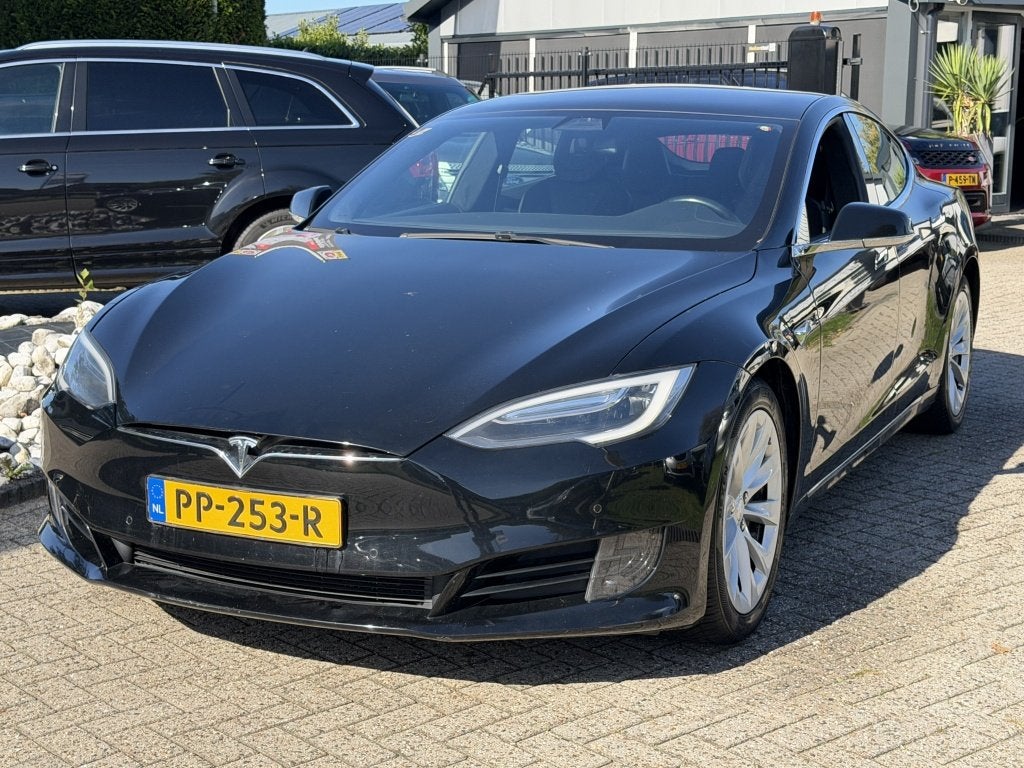 Tesla Model S 75 Business Economy 2017 Zwart Incl BTW Faceli, Auto's, 0 cilinders, Gebruikt, Zwart, Leder en Stof