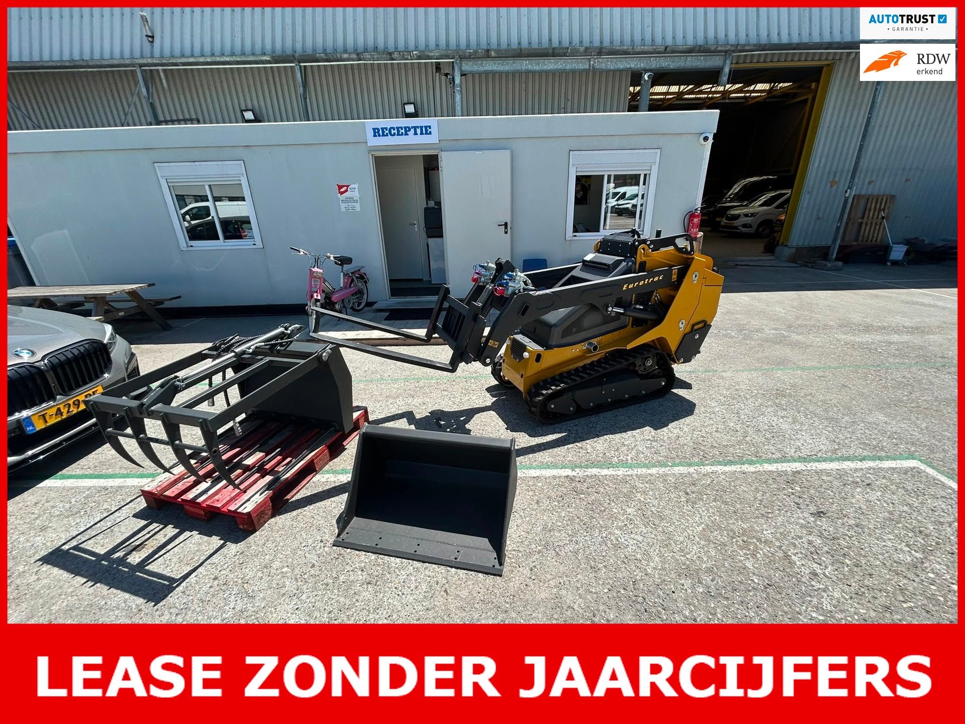 Eurotrac Sk10 skidsteer Skidsteer, Automaat, Gebruikt, Overige brandstoffen, Origineel Nederlands