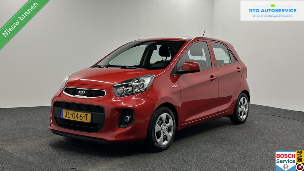 Kia Picanto 1.0 CVVT EconomyPlusLine 5 DEURS AIRCO CRUISE., Auto's, Kia, Stof, Gebruikt, Euro 6, Met garantie (alle)
