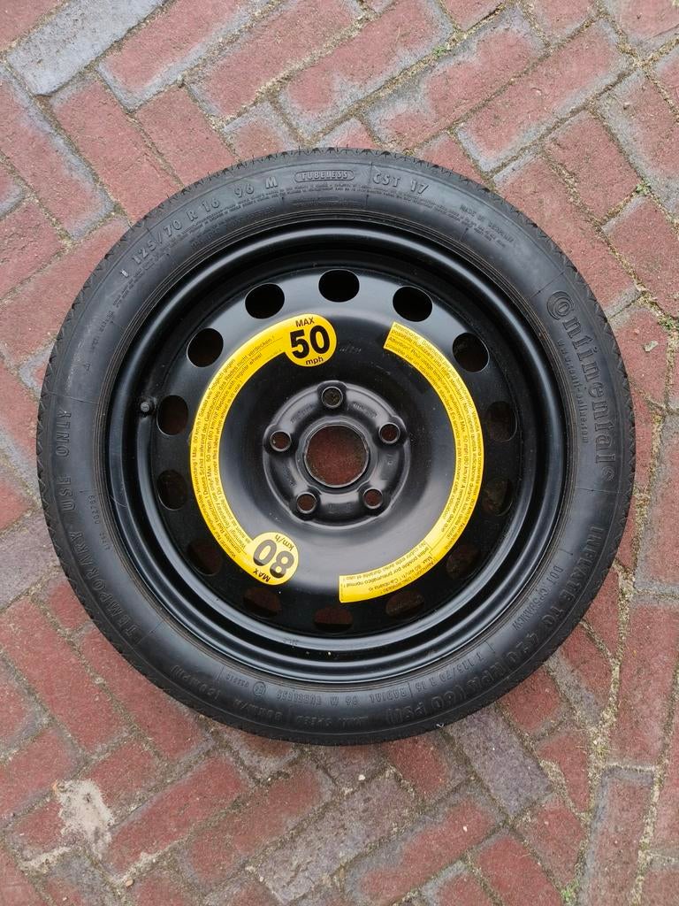 Reservewiel thuiskomer Ibiza polo fabia, Auto diversen, Overige Auto diversen, Ophalen