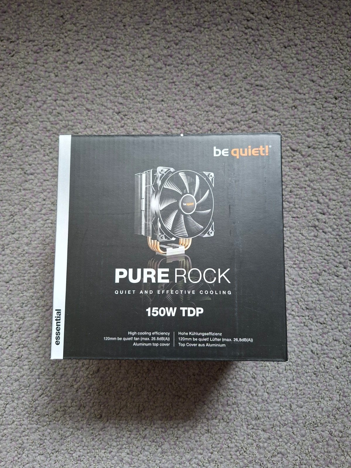 Be Quiet! Pure Rock CPU Koeler - 150W TDP, Verzenden, Zo goed als nieuw, Luchtkoeling