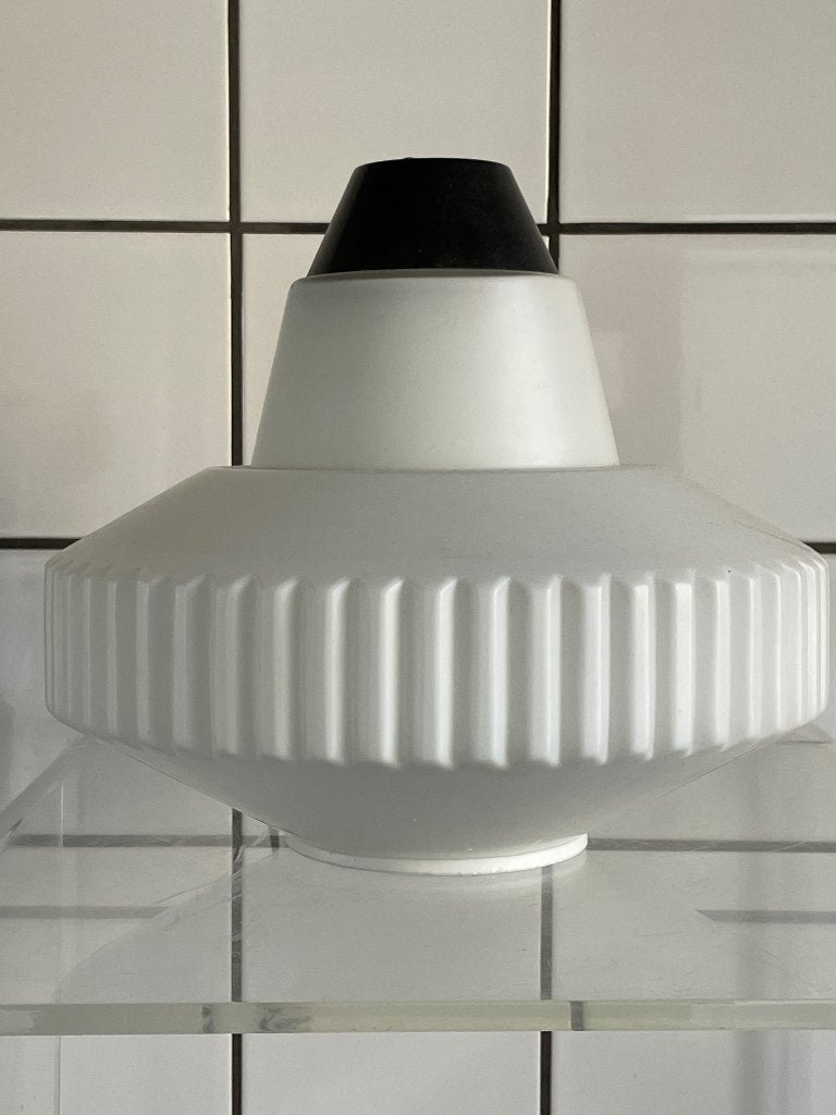 plafondlamp opaline Louis Kalff lamp hanglamp Philips 1950s, Gebruikt, Glas, 1950s, E27 (groot)