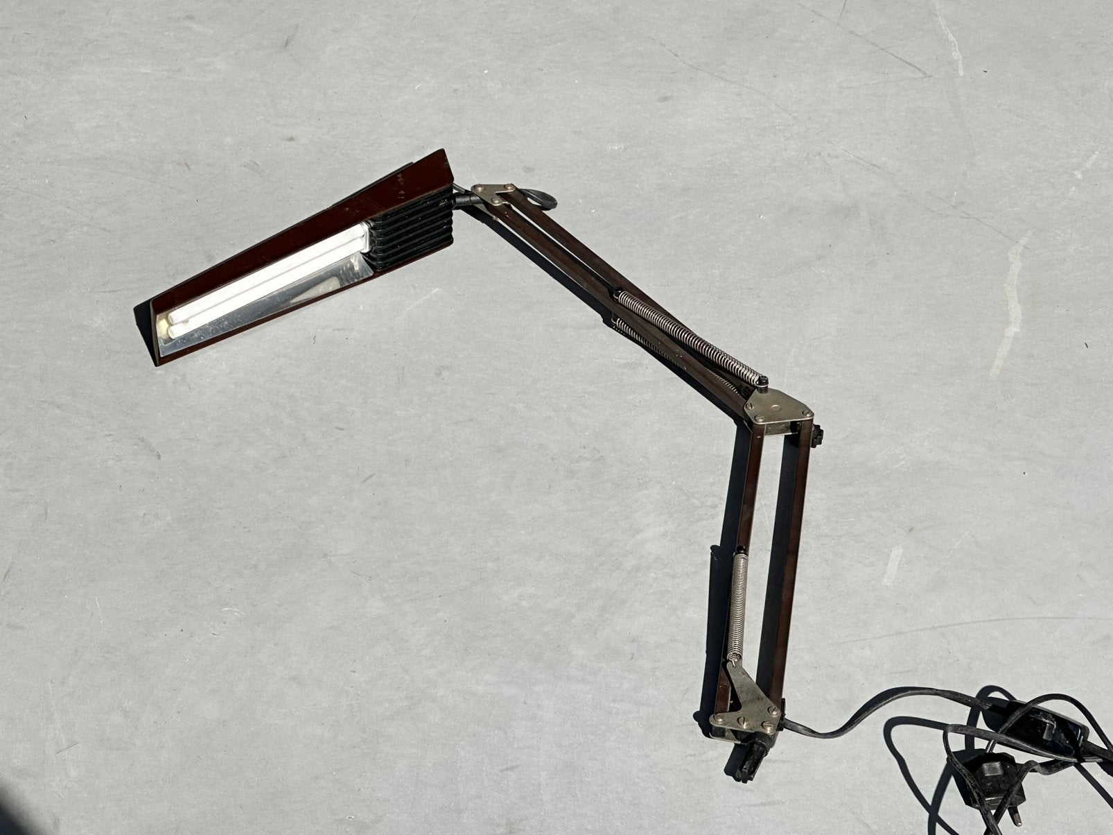 Vintage bureaulamp 1980s, Huis en Inrichting, Lampen | Tafellampen, Bureaulamp, Zo goed als nieuw, Ophalen, Beige