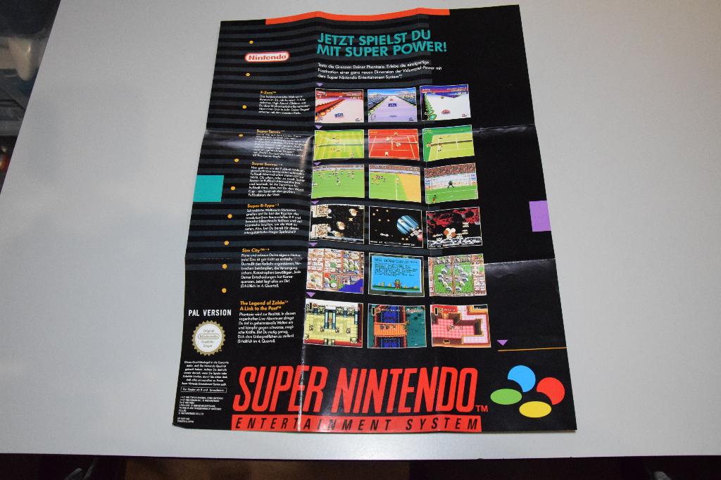 Super Nintendo (SNES) : Poster (GP-SNSP-NOE), Spelcomputers en Games, Games | Nintendo Super NES, Avontuur en Actie, 1 speler