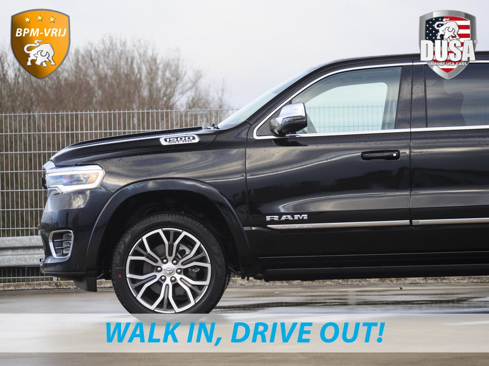 Dodge Ram | 1500 | Tungsten | 3.0L Twin-Turbo Hurricane | Hi, Auto's, Automaat, 2438 kg, Zwart, Zwart