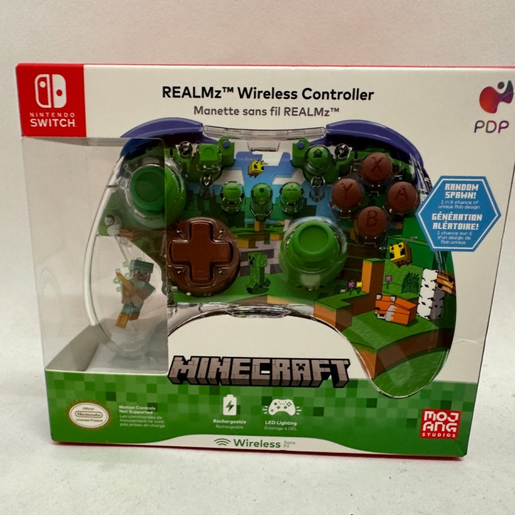 Nintendo Switch PDP Realmz Draadloze Controller Minecraft Fo, Nintendo, Nieuw, Support@nintendo.com, 11-1 Hokotate-cho, Kamitoba, Minami-ku
Kyoto 601-8501
Japan