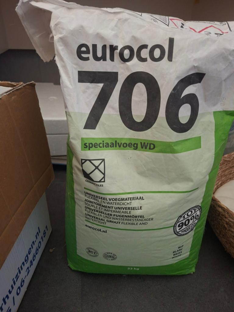 Eurocol 706 Speciaalvoeg WD - 23kg Universeel Voegmateriaal, Ophalen