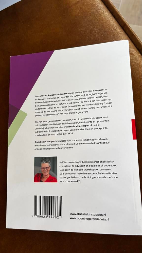 Statistiek in stappen, 4e druk - Zeer goede staat, Boeken, Studieboeken en Cursussen, Ophalen of Verzenden, Gamma, Zo goed als nieuw
