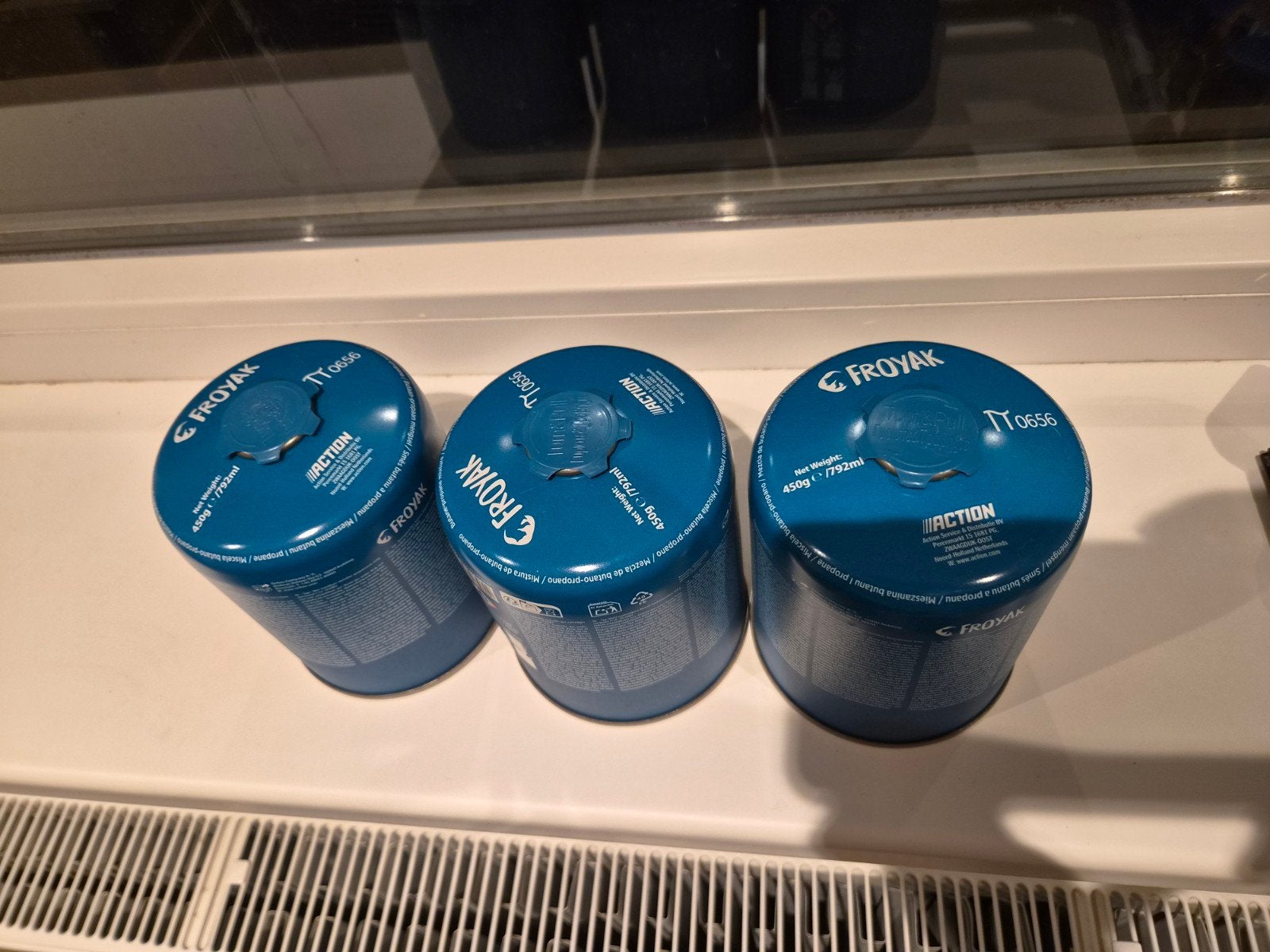Froyak Gasbusjes 450g - Ideaal voor kamperen en koken, Ophalen of Verzenden, Nieuw