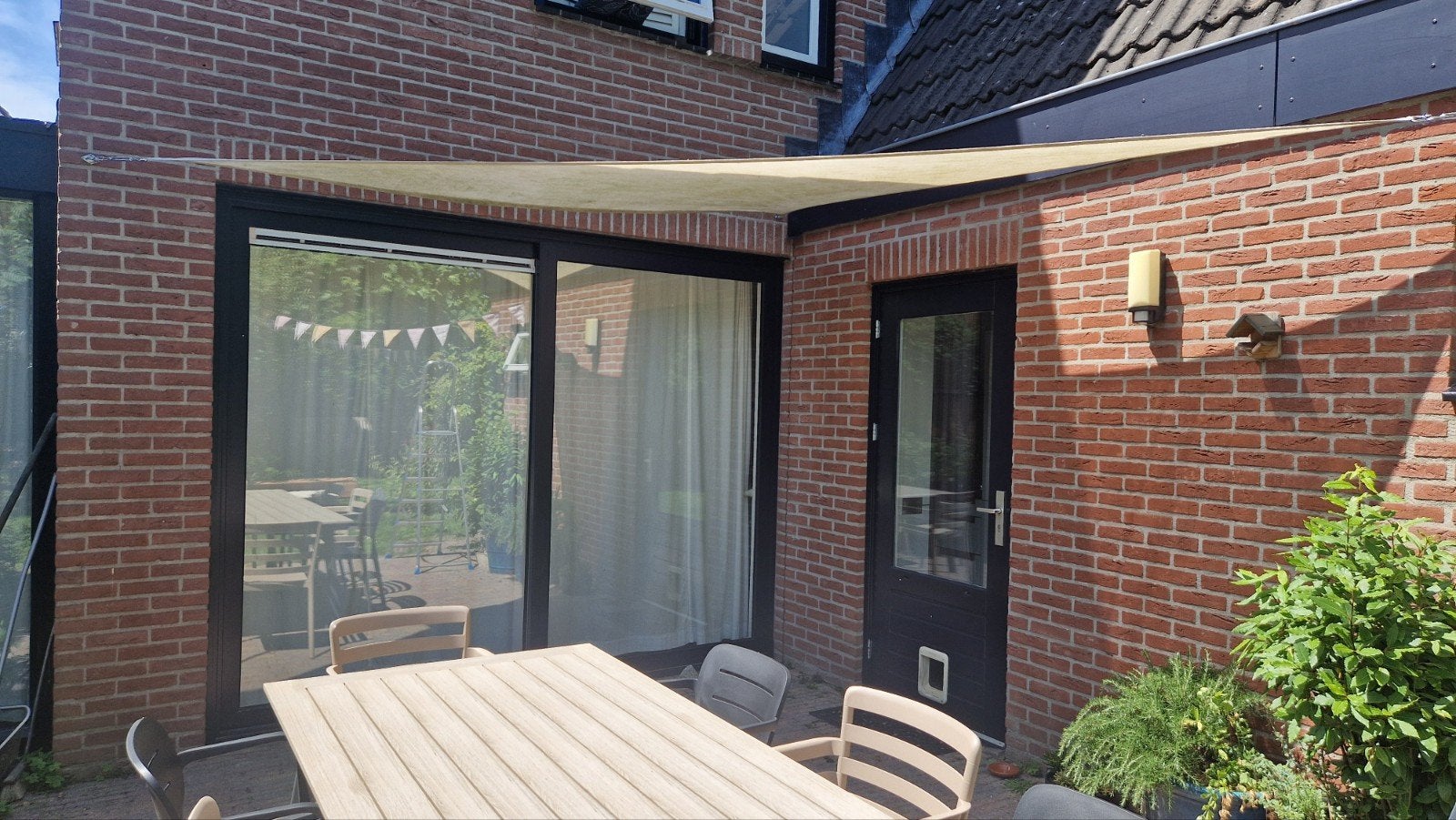 Zonnedoek / Schaduwdoek voor terras of tuin, Ophalen, Gebruikt