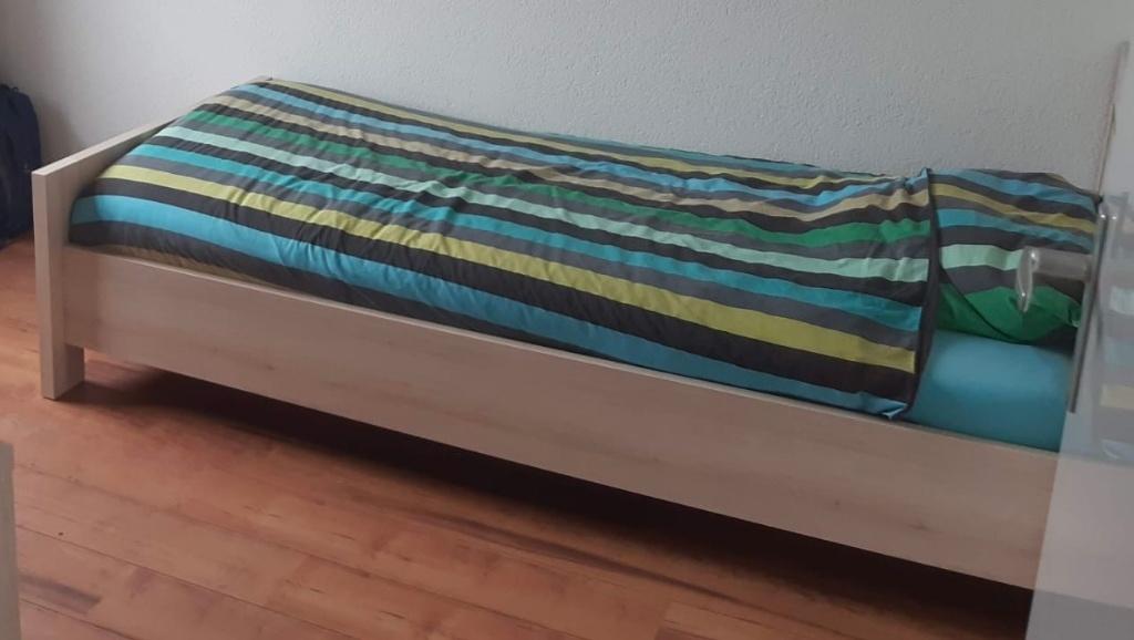 1-persoons bed, Ophalen, Gebruikt, 90 cm, Eenpersoons