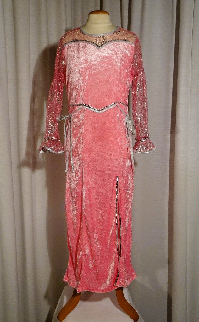Nieuw ! Maat 134-140 Lieve Roze Lange Prinsessenjurk, Kinderen en Baby's, Carnavalskleding en Verkleedspullen, Ophalen of Verzenden