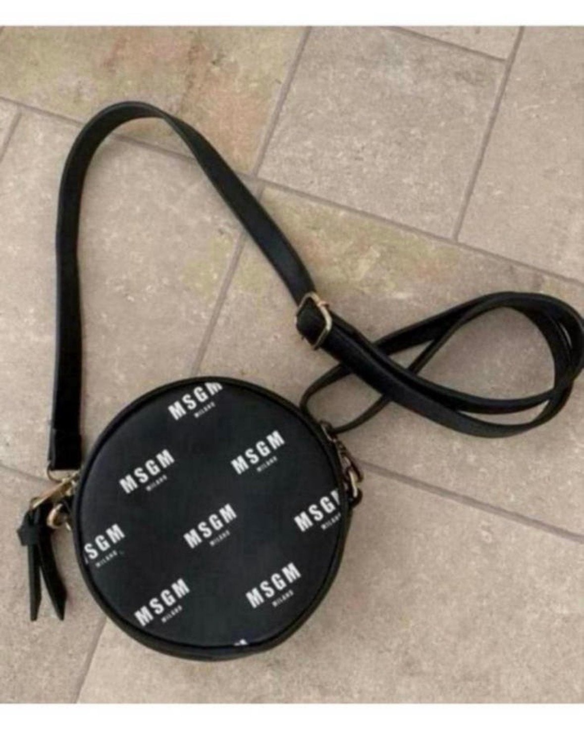 Stijlvolle MSGM Milano ronde schoudertas, Ophalen of Verzenden, Zo goed als nieuw, Zwart, Schoudertasje