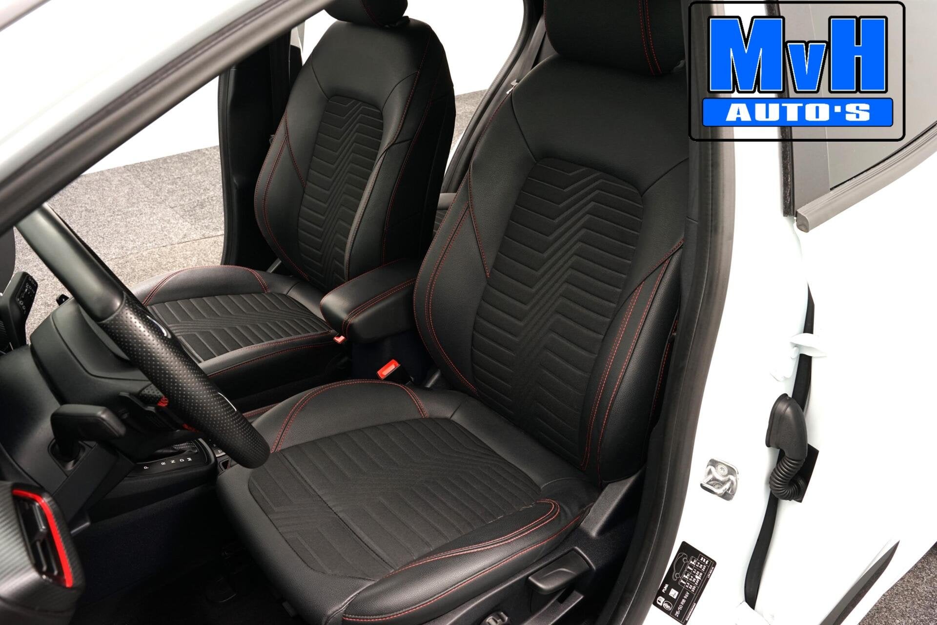 Ford Puma 1.0 EcoBoost Hybrid ST-Line|CAMERA|B&O|LED|LEER, Auto's, Ford, Leder en Stof, Wit, 665 kg, Bedrijf