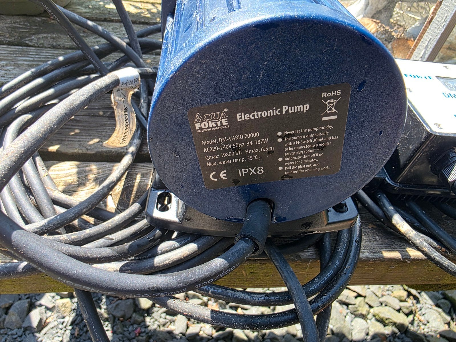 Aquaforte dm vario 20.000, Ophalen of Verzenden, Gebruikt, Vijverpomp