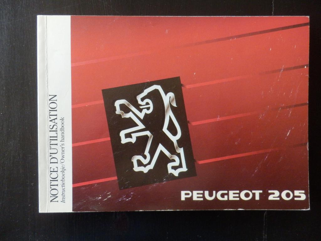 instructieboekje peugeot 205, Ophalen of Verzenden