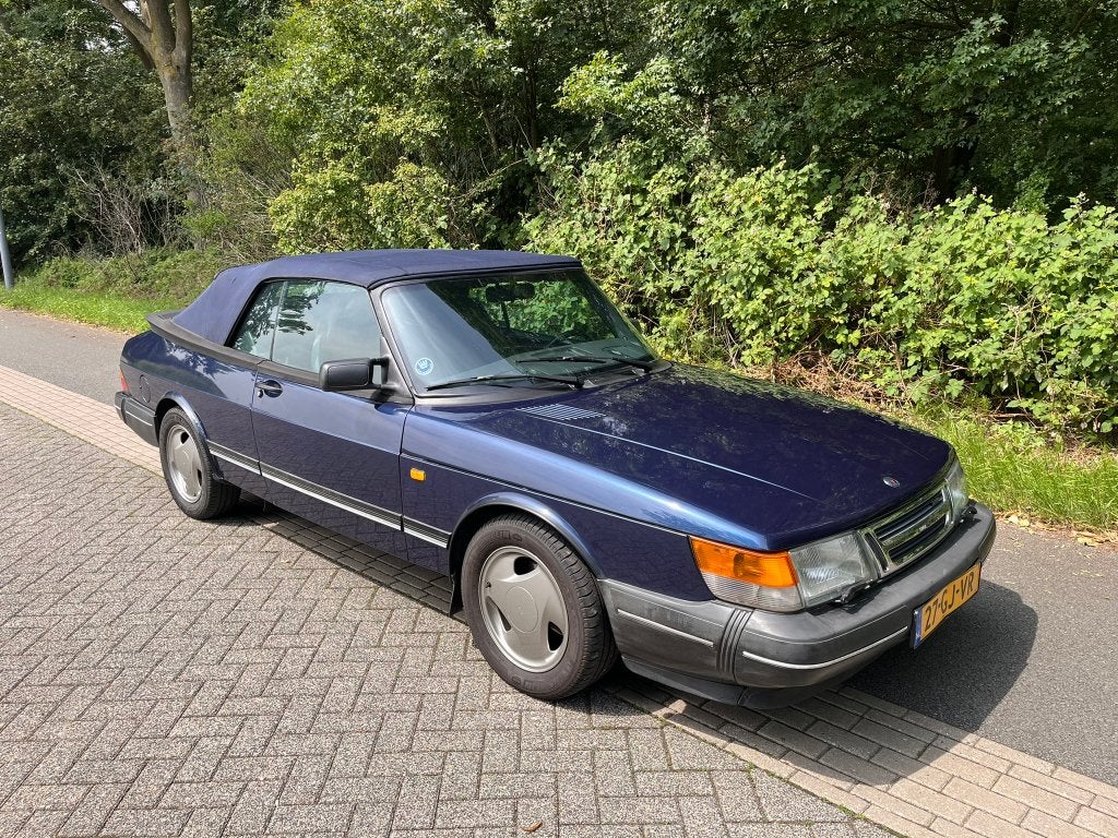 Saab 900 2.0 16 S Cabrio Turbo 1992 Blauw, Auto's, Saab, Particulier, Saab 900, ABS, Airconditioning, Centrale vergrendeling, Elektrische buitenspiegels