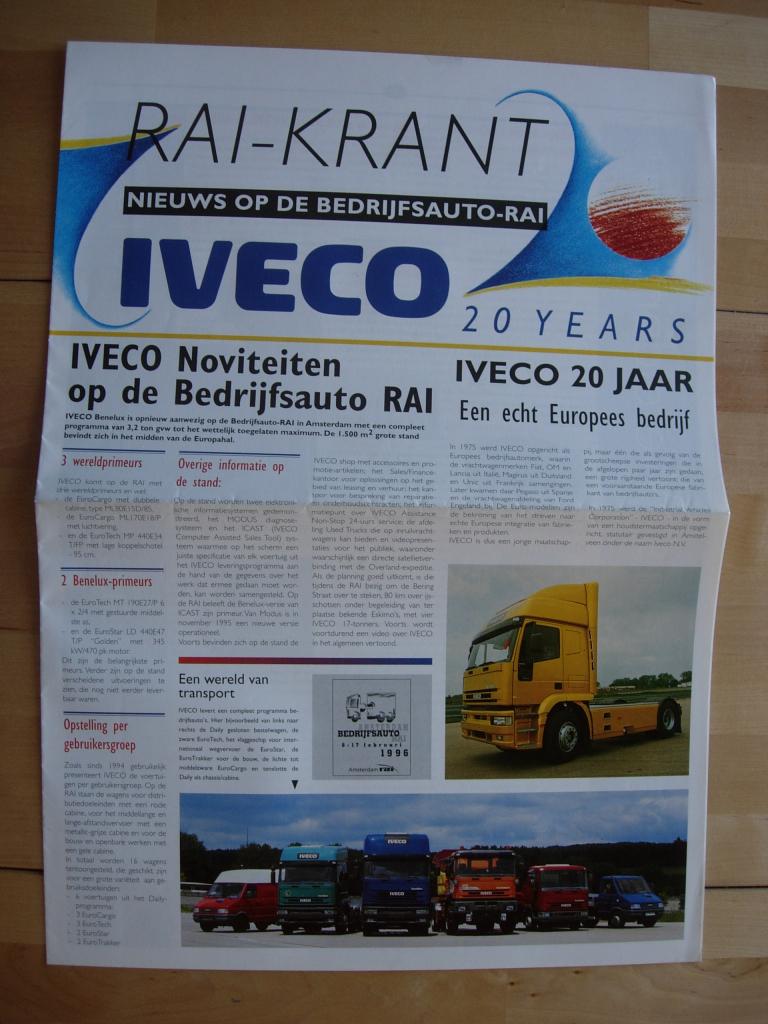 Iveco Magazine 1996 – RAI Krant Brochure, Iveco, Ophalen of Verzenden, Zo goed als nieuw, Overige merken