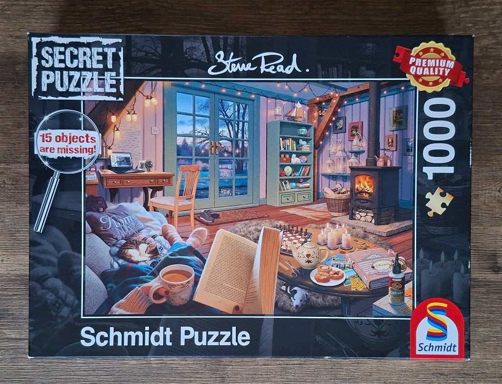 Puzzel van Schmidt, Secret Puzzle, Steve Read, 1000 Stukjes, Ophalen of Verzenden, 500 t/m 1500 stukjes, Zo goed als nieuw, Legpuzzel
