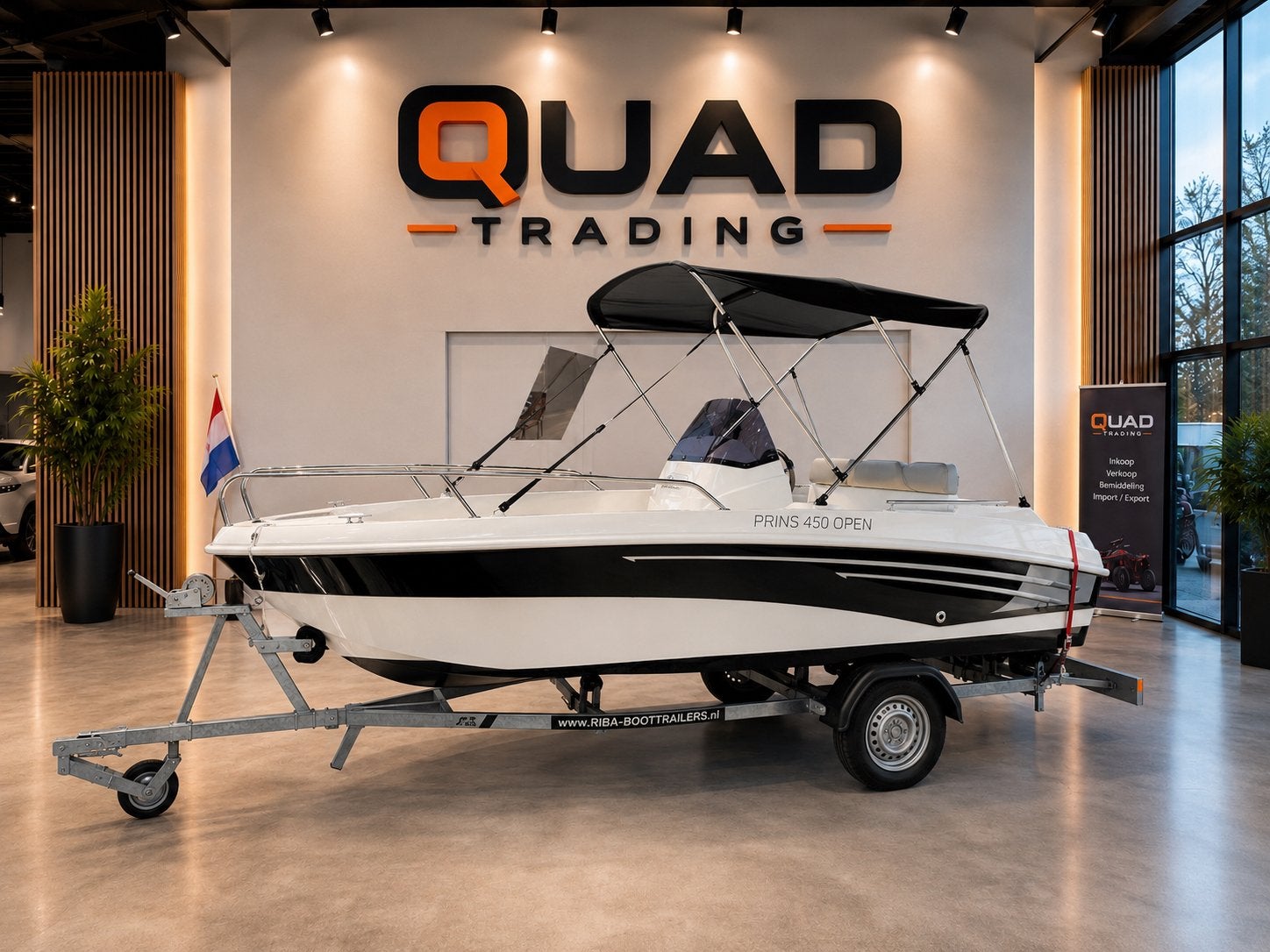 PRINS 450 OPEN Console Boot 25pk Yamaha 2026 Bimini Trailer, Consoleboot, 5 m, Zo goed als nieuw, 2 m