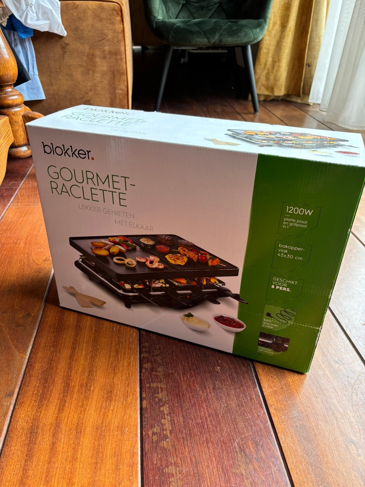 Gourmetstel 8 personen, Ophalen of Verzenden, Zo goed als nieuw