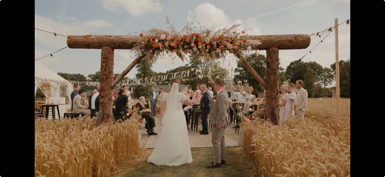 Robuuste houten poort voor bruiloft of evenementen, Ophalen, Gebruikt, Geboorte of Huwelijk
