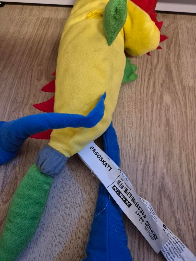 IKEA sagoskatt krokodil knuffel 35 cm, Ophalen of Verzenden