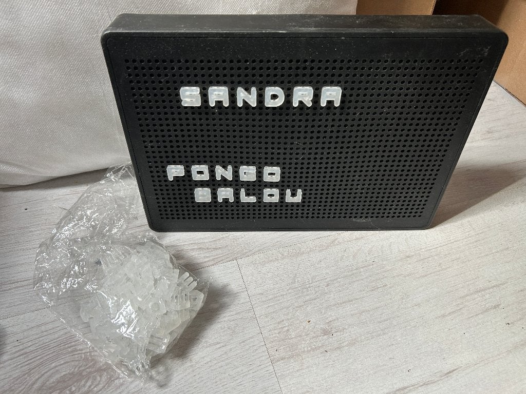 tekstbord met licht, Ophalen of Verzenden, Gebruikt