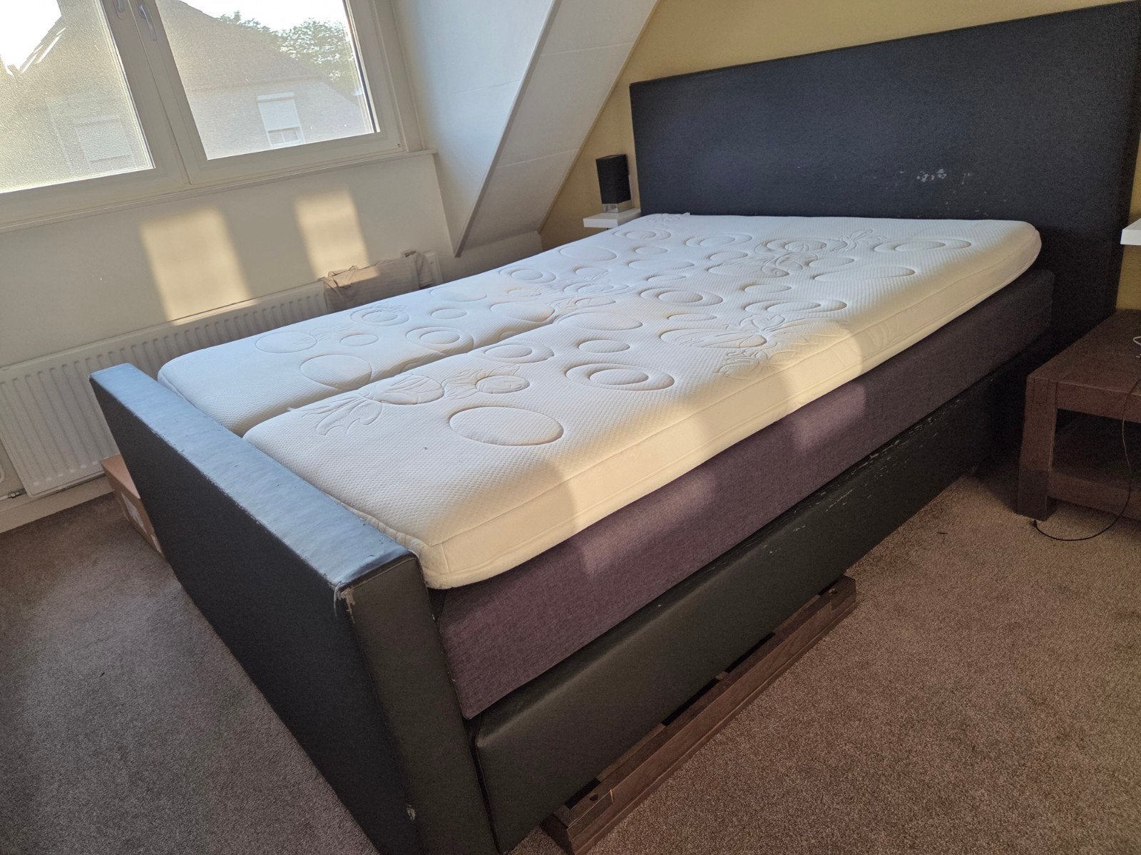 GRATIS Bed twee persoons bed 160 x 210 GRATIS, Huis en Inrichting, Slaapkamer | Boxsprings, Gebruikt, 160 cm, 210 cm, Tweepersoons