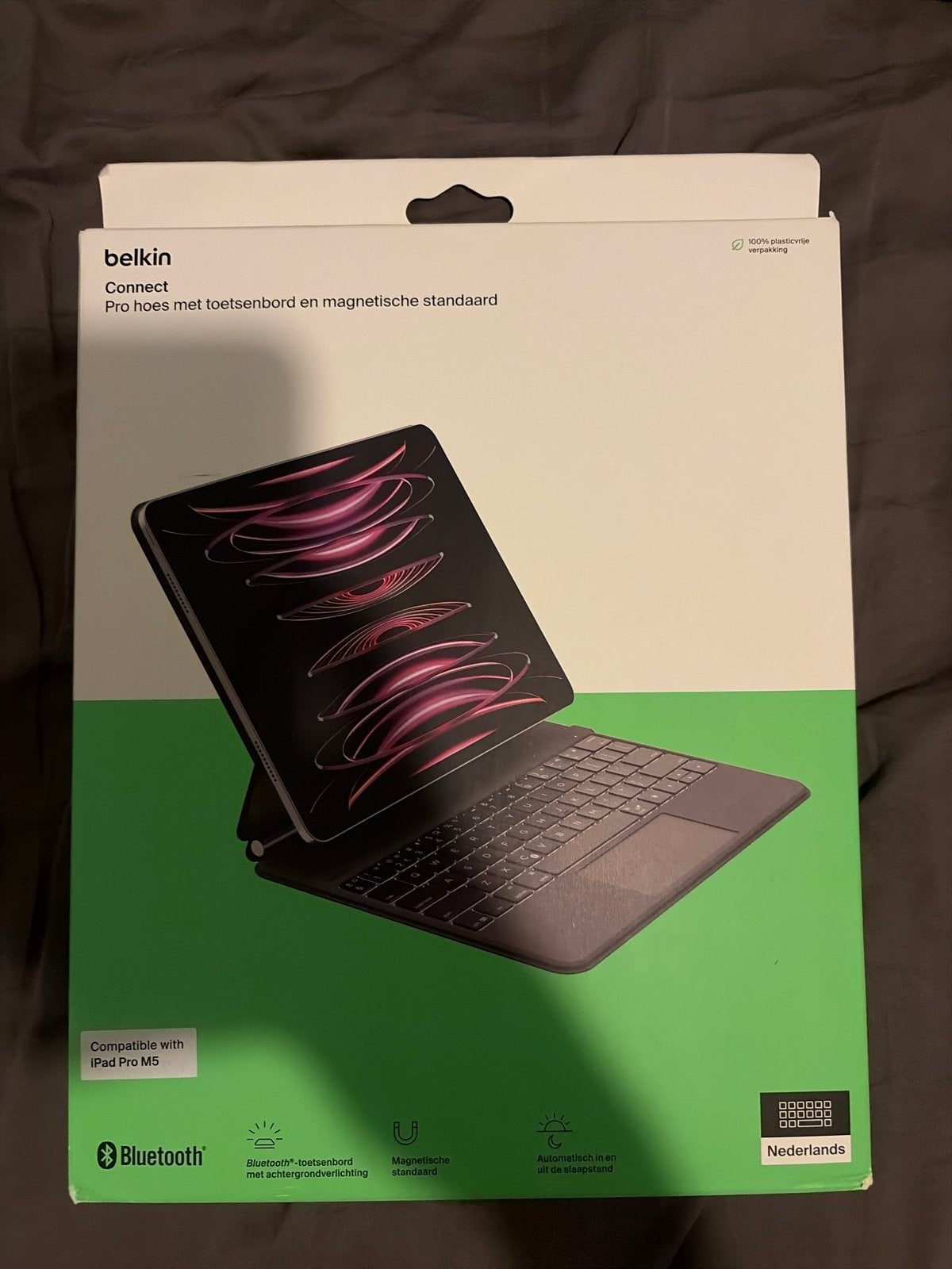 Belkin Connect Pro hoes met toetsenbord voor iPad Pro M5, Ophalen of Verzenden, Nieuw, Apple iPad Pro