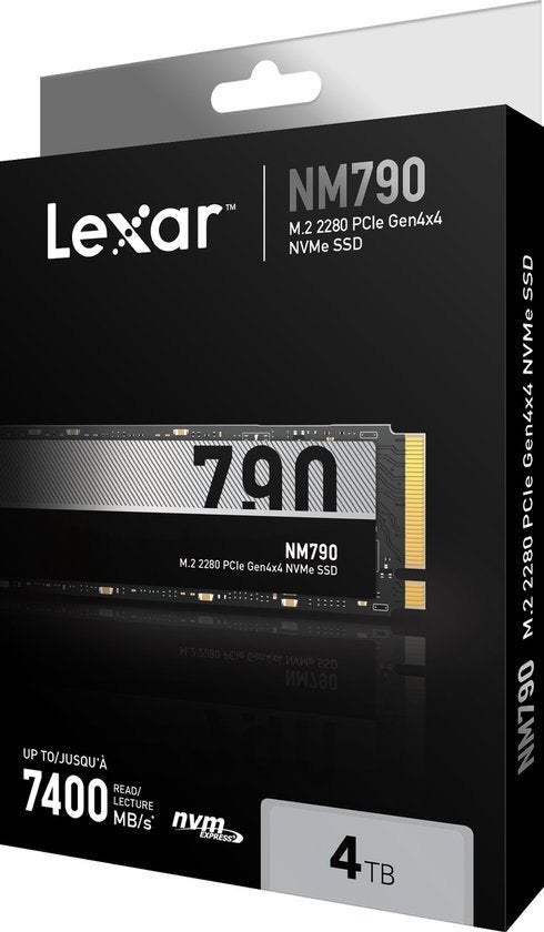 Lexar 4TB NM790 M.2 SSD High Speed NVMe in zeer goede staat, Computers en Software, Intern, SSD, Lexar, Ophalen of Verzenden