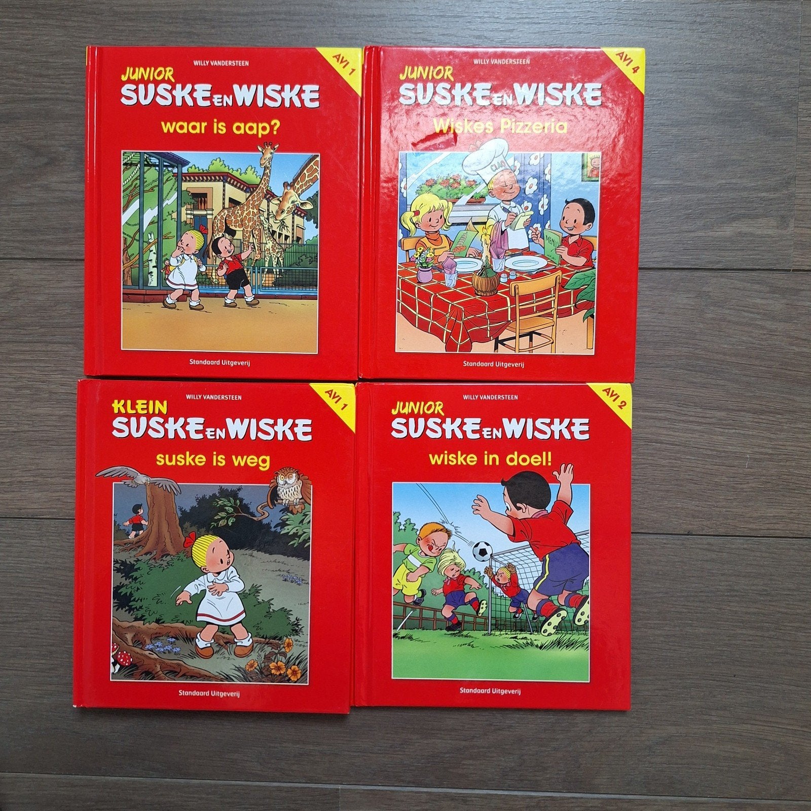4 Suske en Wiske Junior/Klein stripboeken - AVI 1, 2, 4, Boeken, Ophalen