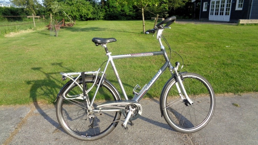 Oxford Rainbow heren trekkingfiets- 24 versn./66 fr./28 inch, 28 inch, Gebruikt, Vering, Velgrem