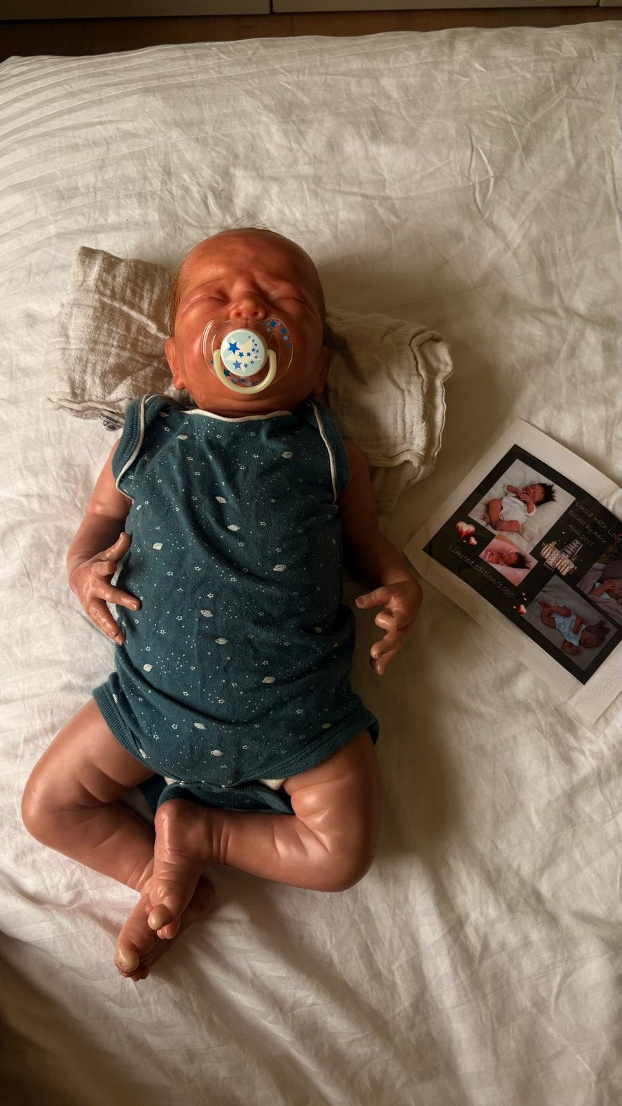 Levensechte Reborn Babypop met Accessoires, Verzamelen, Ophalen of Verzenden, Zo goed als nieuw, Babypop, Levensecht of Reborn