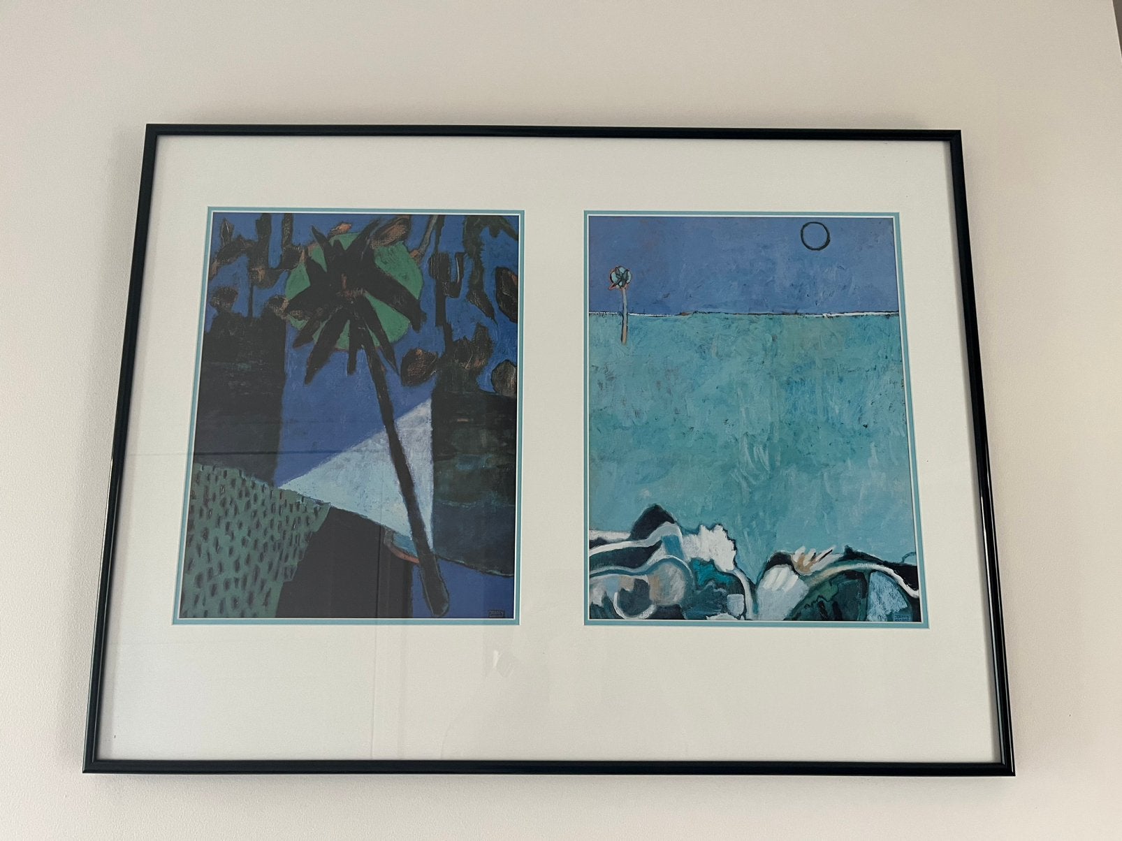 Jeroen Krabbé tweeluik galerie-gekocht Breda, Antiek en Kunst, Kunst | Schilderijen | Klassiek, Ophalen