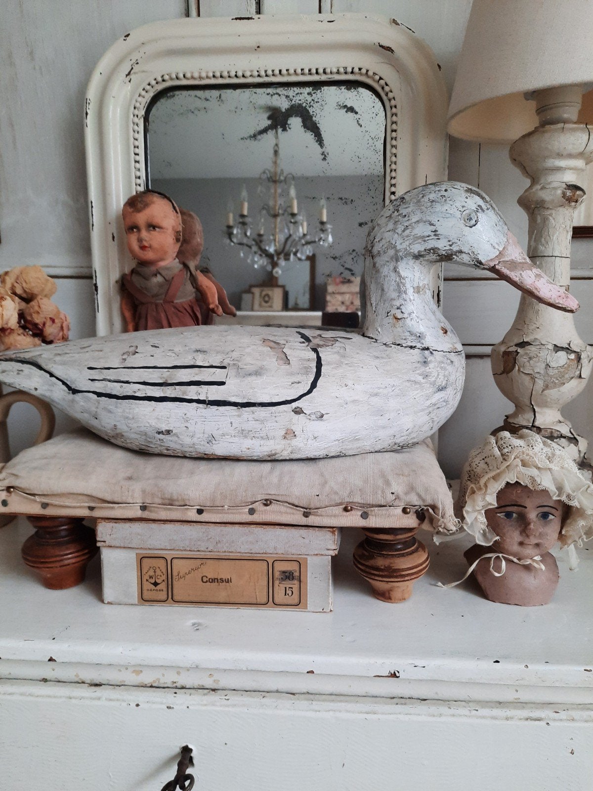 Oude houten eend., Ophalen of Verzenden