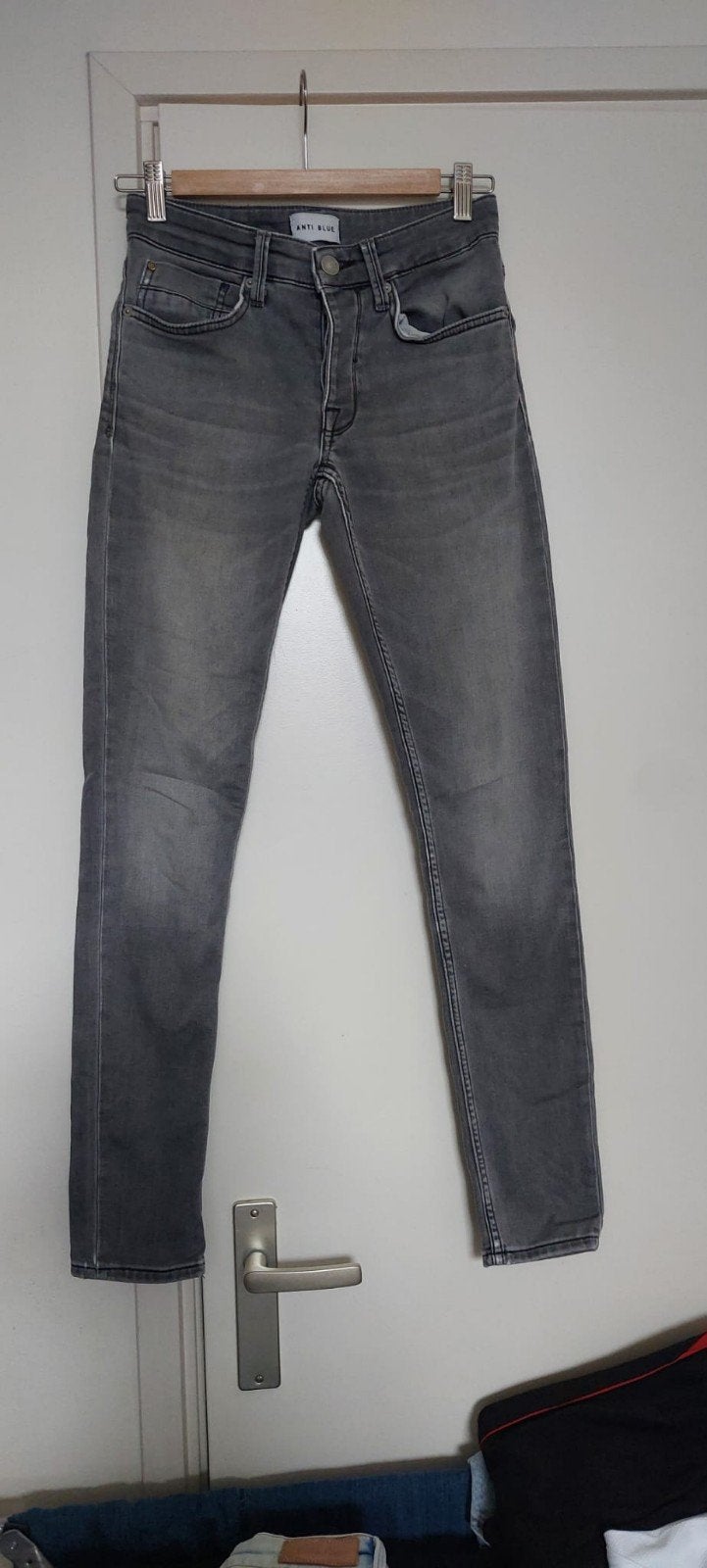 Anti Blue Antimbillie Skinny Sweat Jeans W28/L32 Grijs, W32 (confectie 46) of kleiner, Ophalen of Verzenden, Zo goed als nieuw