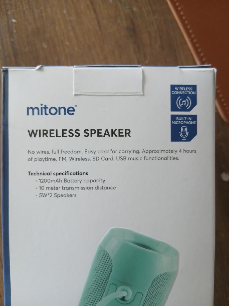Mitone wireless speaker, Ophalen of Verzenden, Overige typen