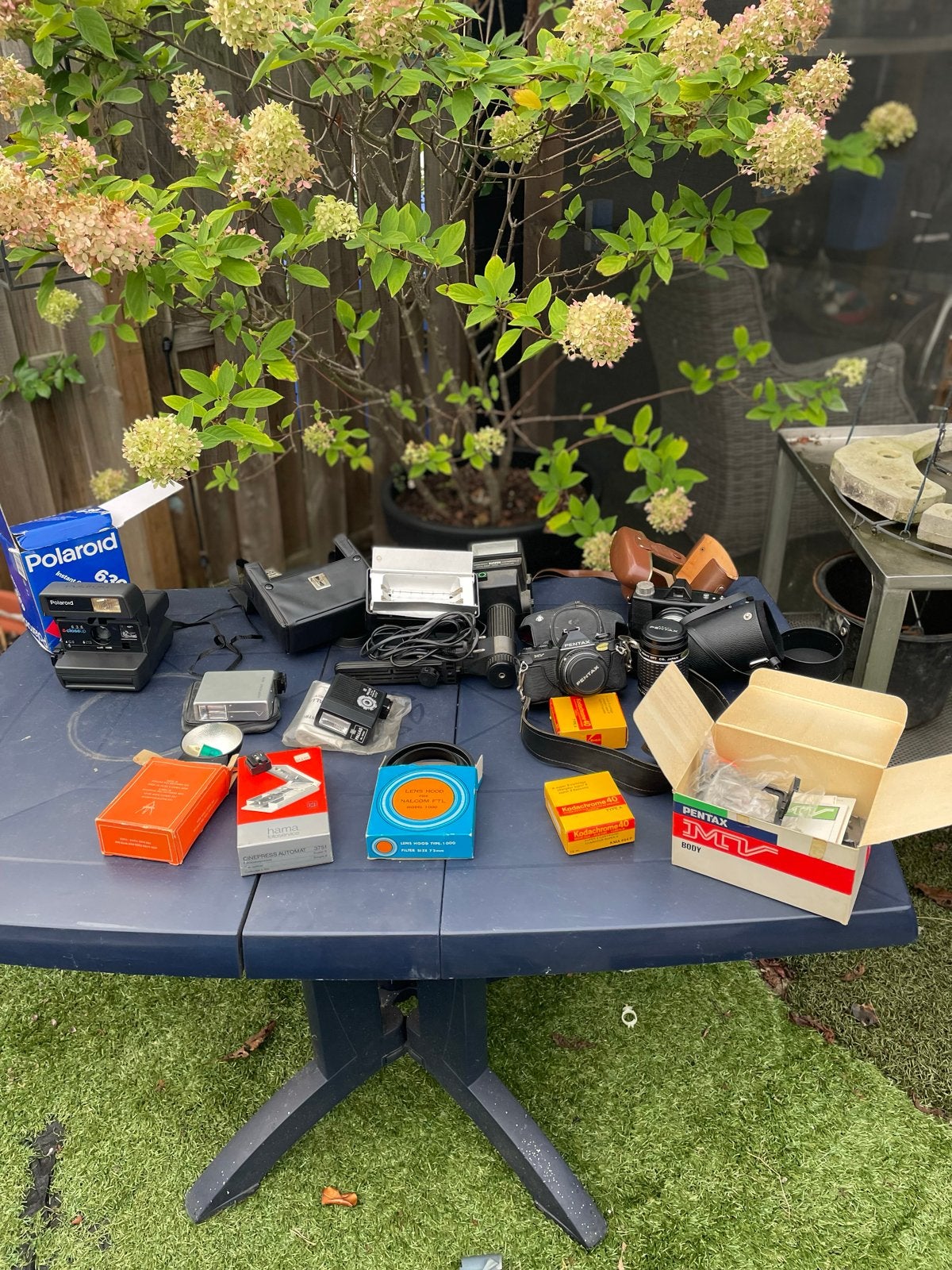 Grote collectie vintage camera's en accessoires, Ophalen, Gebruikt, Polaroid