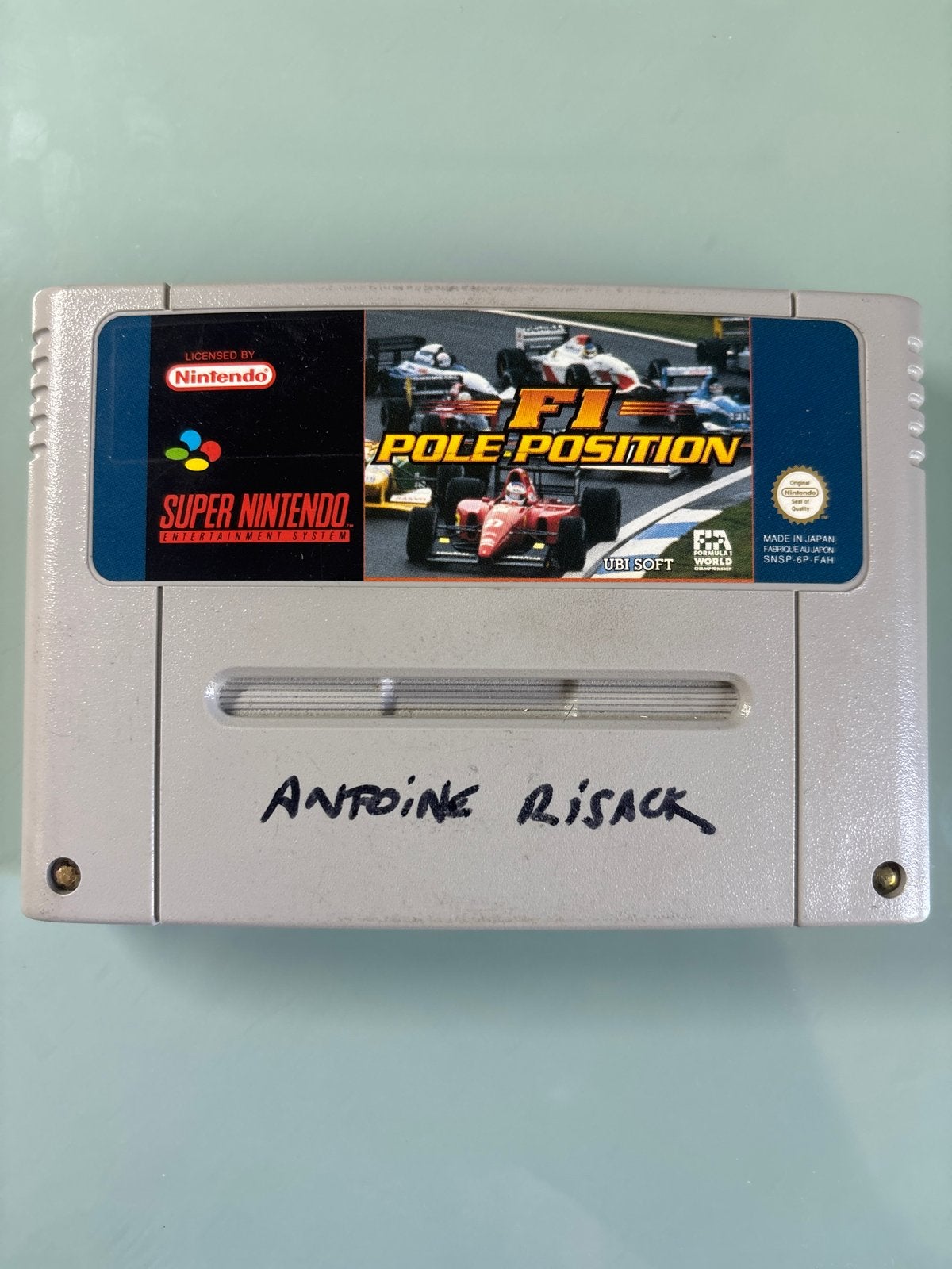 F1 Pole Position Super Nintendo SNES Game Cartridge, Spelcomputers en Games, Ophalen of Verzenden, Gebruikt, Zonder controller