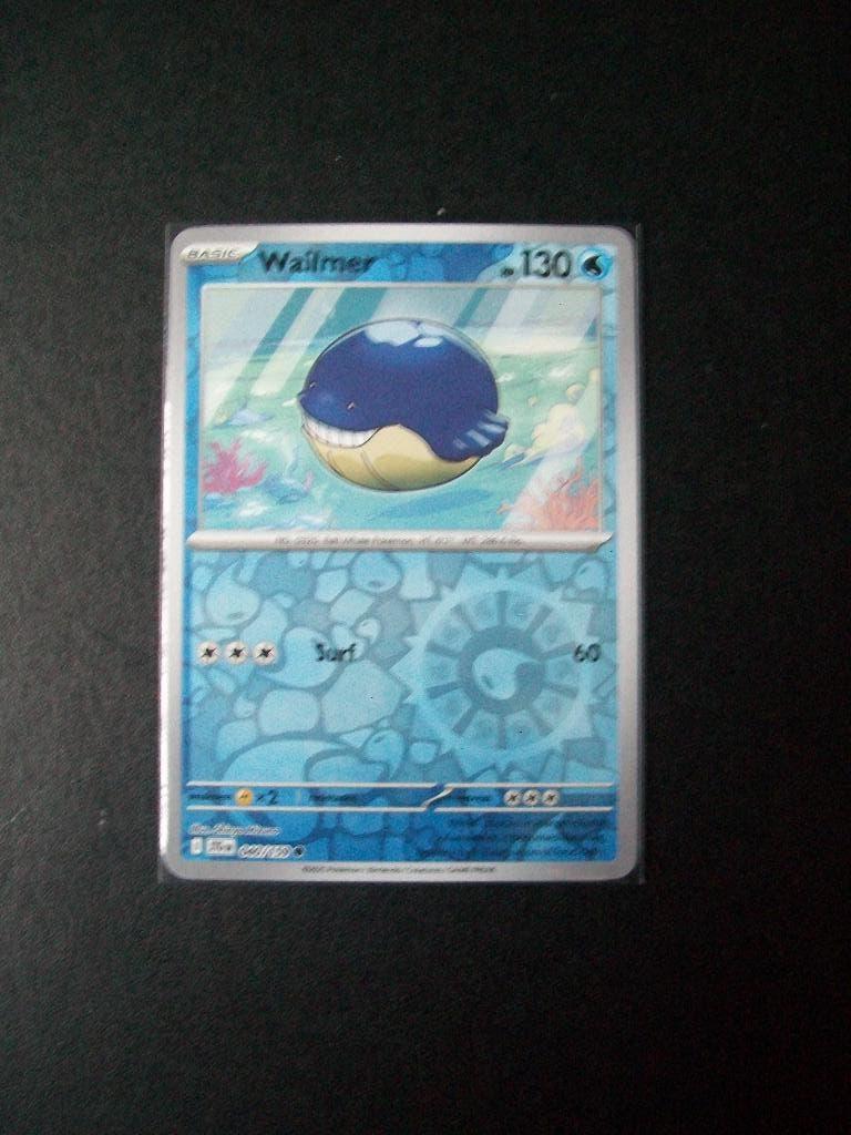 1637. Nieuwe Pokemon Kaart Holofoil WAILMER HP 130 (040/159), Verzenden, Nieuw, Losse kaart, Foil
