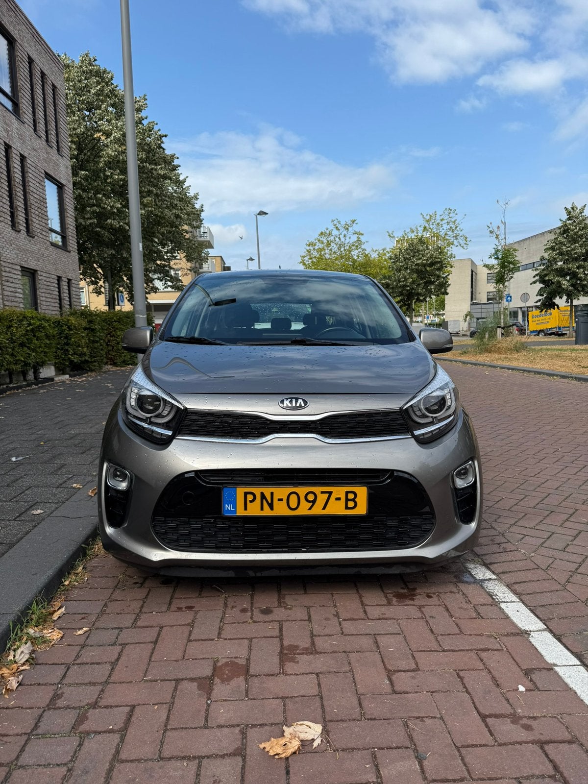 Kia Picanto 1.0 Cvvt 67pk 5-zits 2017 Grijs, Voorwielaandrijving, Zwart, Leder en Stof, Origineel Nederlands