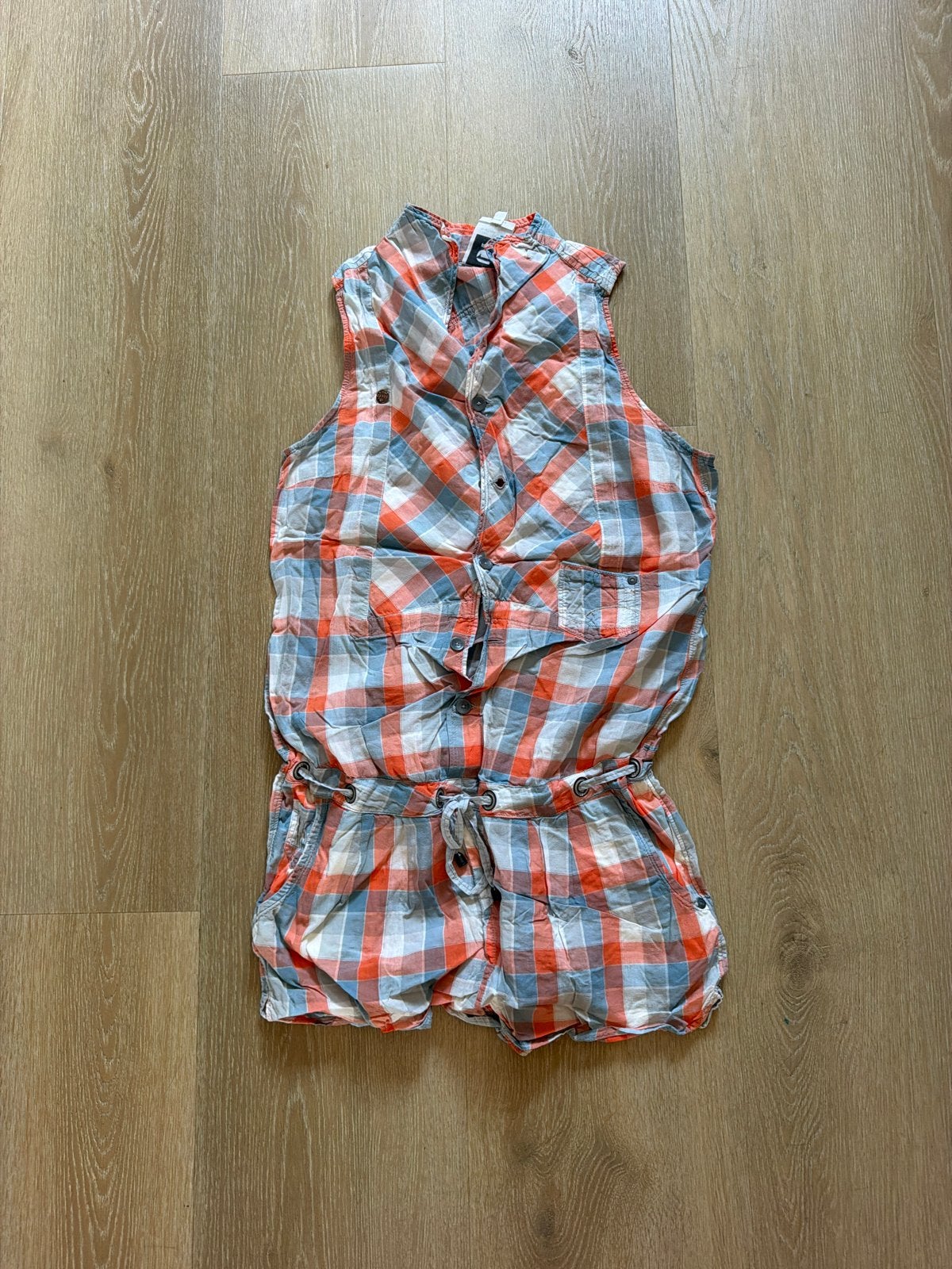 G-Star RAW geruite playsuit maat S, Kleding | Dames, Verzenden, Gedragen, Maat 36 (S), Meerkleurig