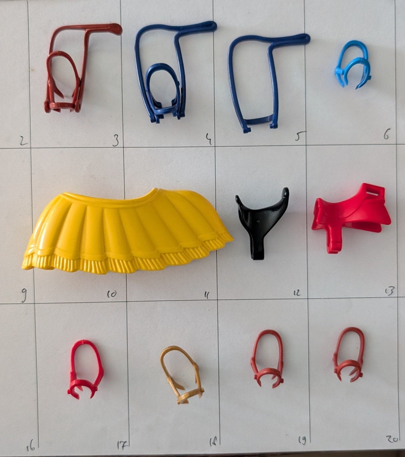 Playmobil onderdelen voor paarden: zadels & teugels, Kinderen en Baby's, Speelgoed | Playmobil, Gebruikt, Losse onderdelen, Overige typen