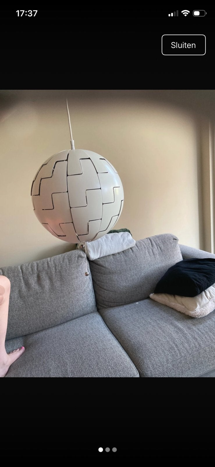 Ikea hanglamp PS 2014, Huis en Inrichting, Ophalen, Zo goed als nieuw, Minder dan 50 cm
