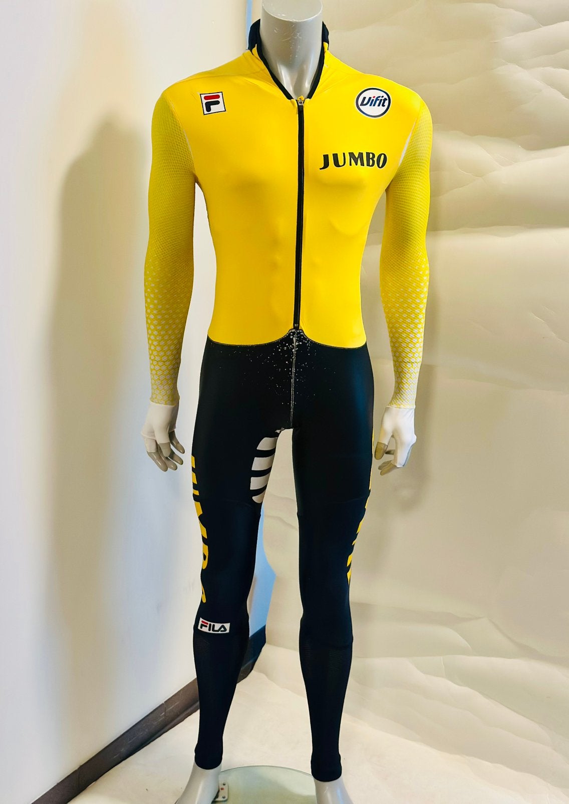 Schaatskleding schaatspak snelpak langebaan maat M Fila, Sport en Fitness, Ophalen of Verzenden, Zo goed als nieuw, Overige typen